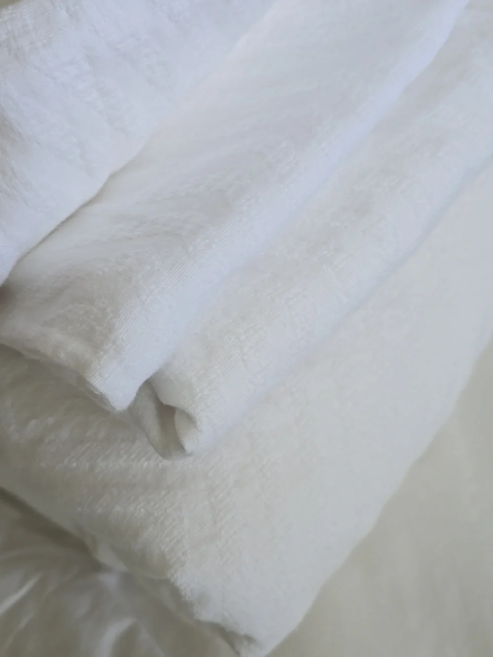 Docofil White Textured Cotton Duvet Bedding King Set -‎ Brand: 100